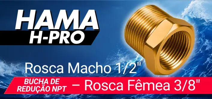 Arte da linha HAMA H-PRO com bucha de redução de latão